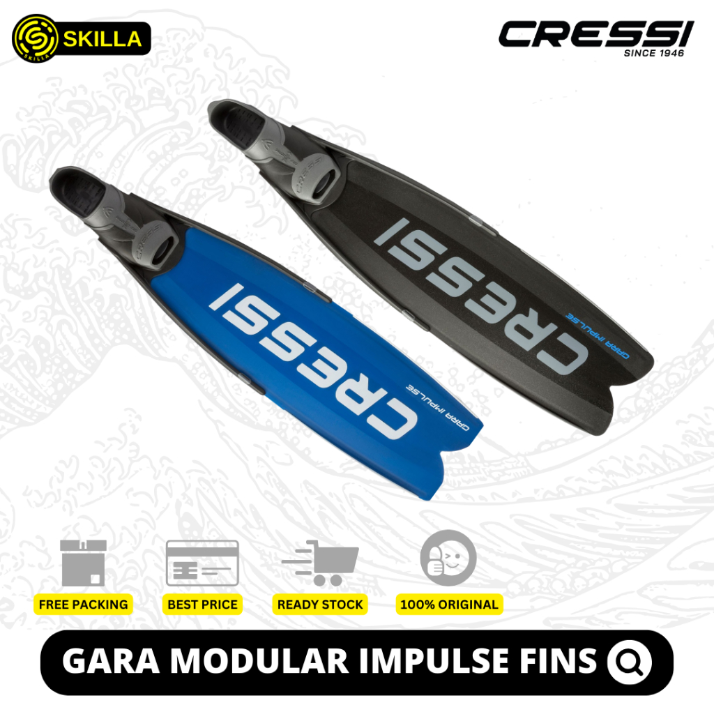 Cressi Gara Modular Impulse Freediving Spearfishing Long Fins