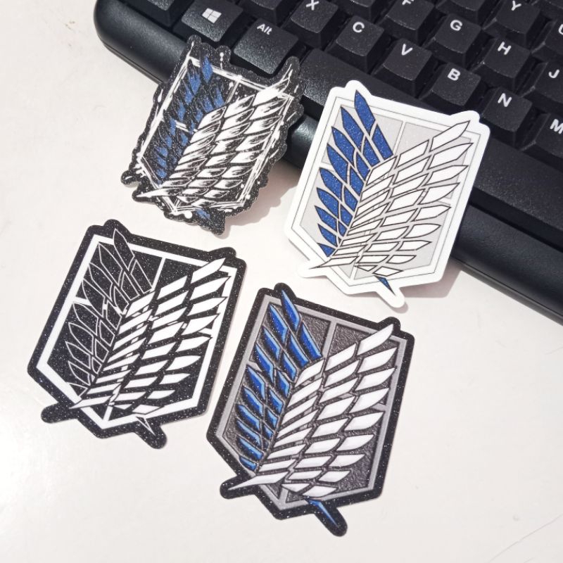 

[COD] Stiker Glitter AOT Logo Attack on Titan Anti Air