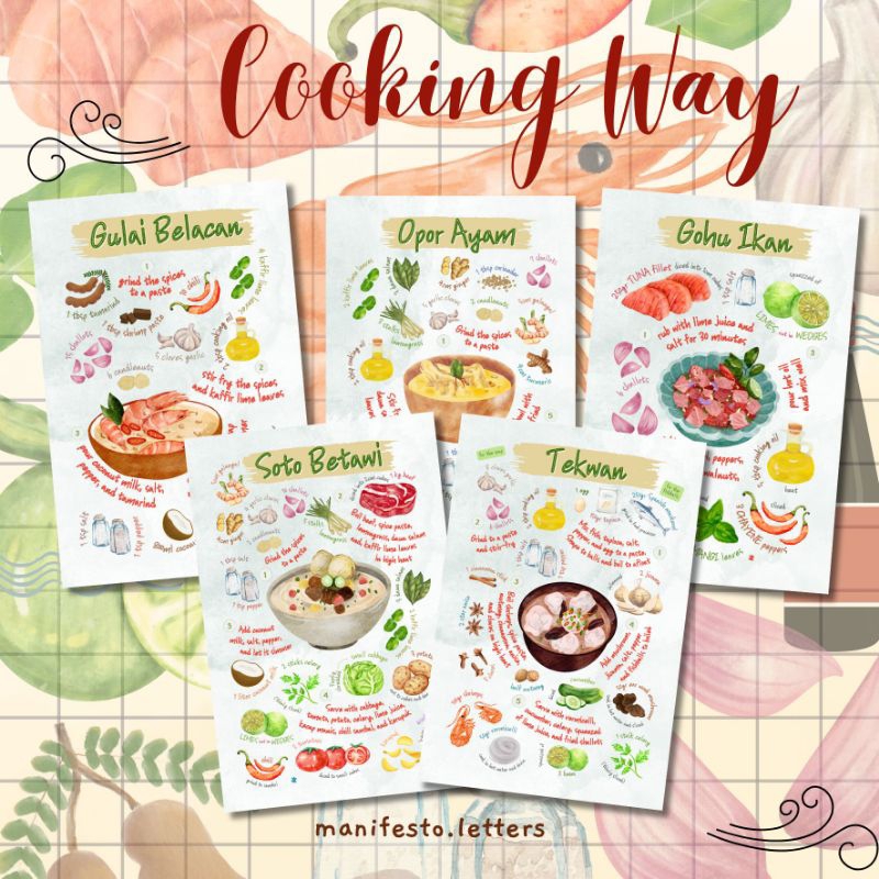 

Postcard Cooking Way | Kartu Pos Resep Indonesia | The Recipes