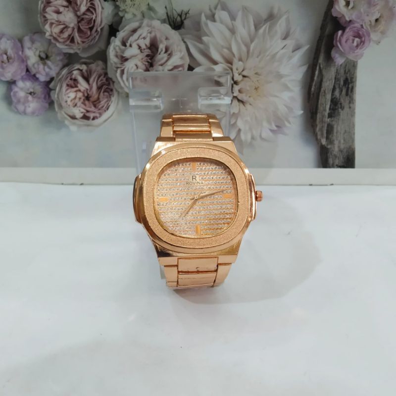 Jam Tangan Rantai Fashion Petak Wanita