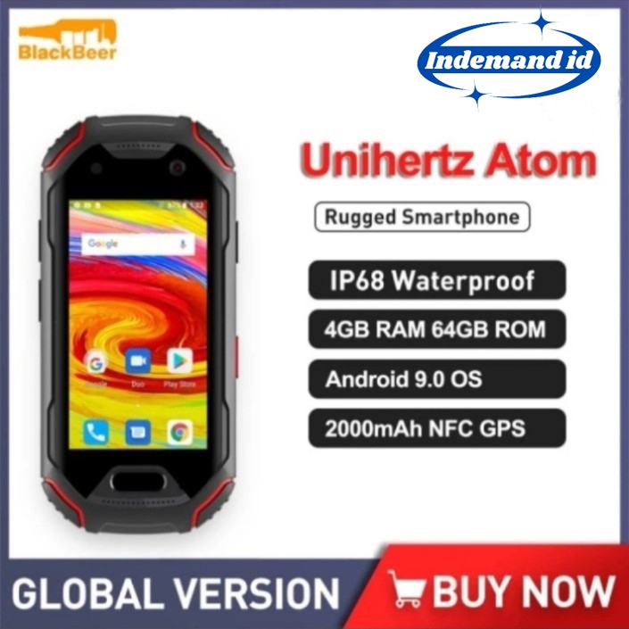 Unihertz Atom 4G Rugged Smartphone Android 9 Octa Core Cellphones
