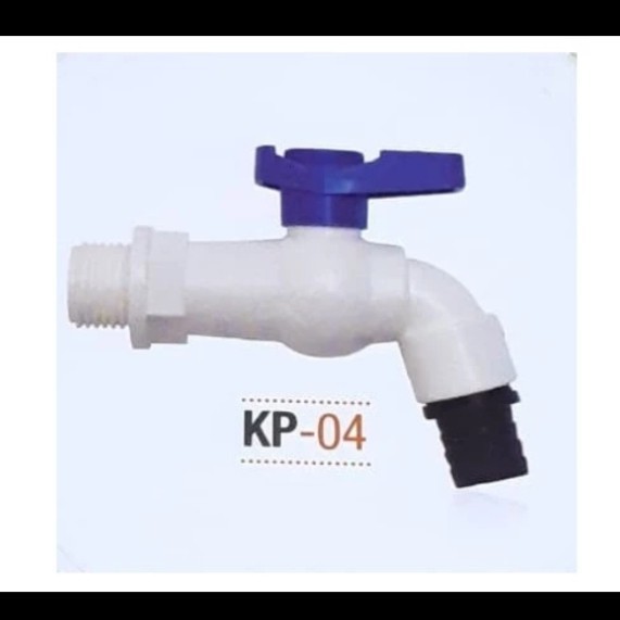 Kran Plastik KRANZ KP-04 KP 04 / Keran Tembok / Kran Taman Pvc 1/2" 3/4" inch