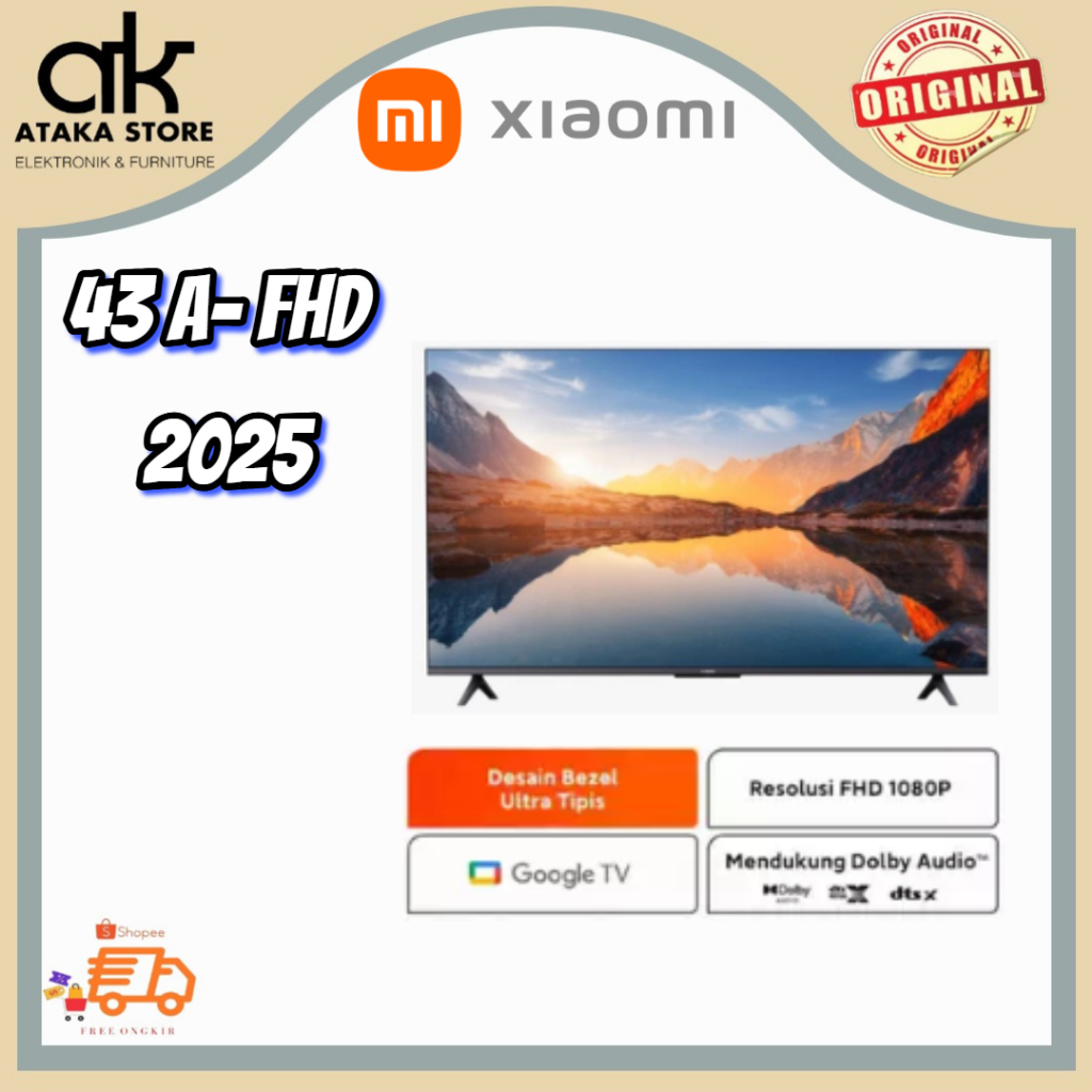 LED TV Xiaomi ANDROID TV 43 A FHD TV Xiomi Android 11 Xiaomi TV 43 Inch G0gle TV