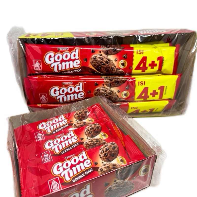 

GOODTIME COOKIES DOUBLE CHOC 1 PACK ISI 12 (UKURAN KECIL & BESAR)