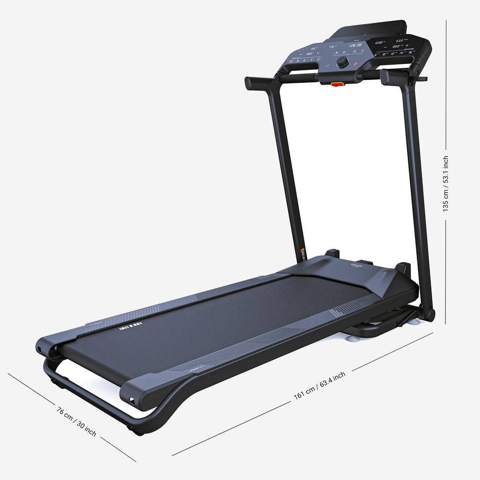 Decathlon Domyos Treadmill Lipat Bermotor Dengan Kemiringan 10% Run500 - 8542707