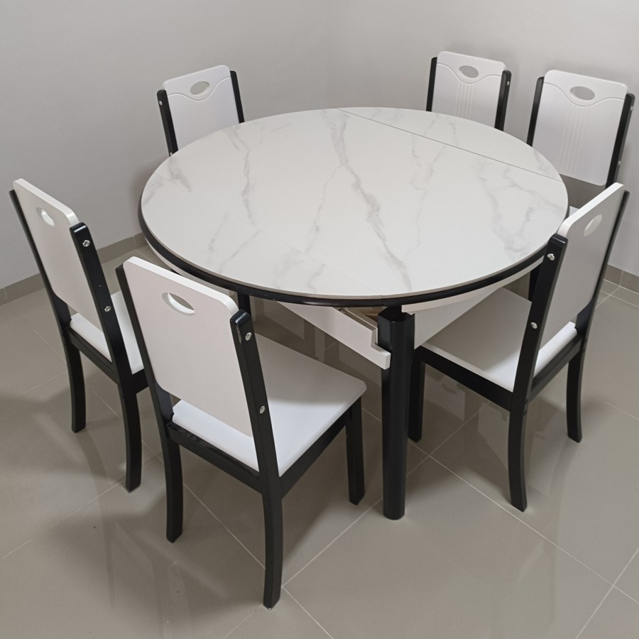 Meja Makan Marmer 6 Kursi Meja Makan Minimalis Marmer 6 Kursi Meja Makan Dapur BATAM