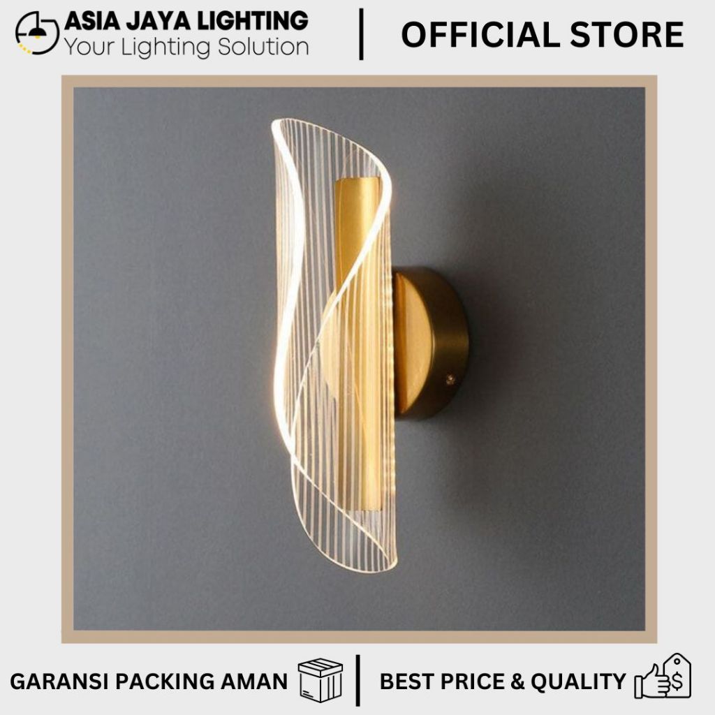 LAMPU DINDING INDOOR / NAKAS KAMAR / WALL MOULDING / NAKAS TIDUR MODERN MINIMALIS 60665