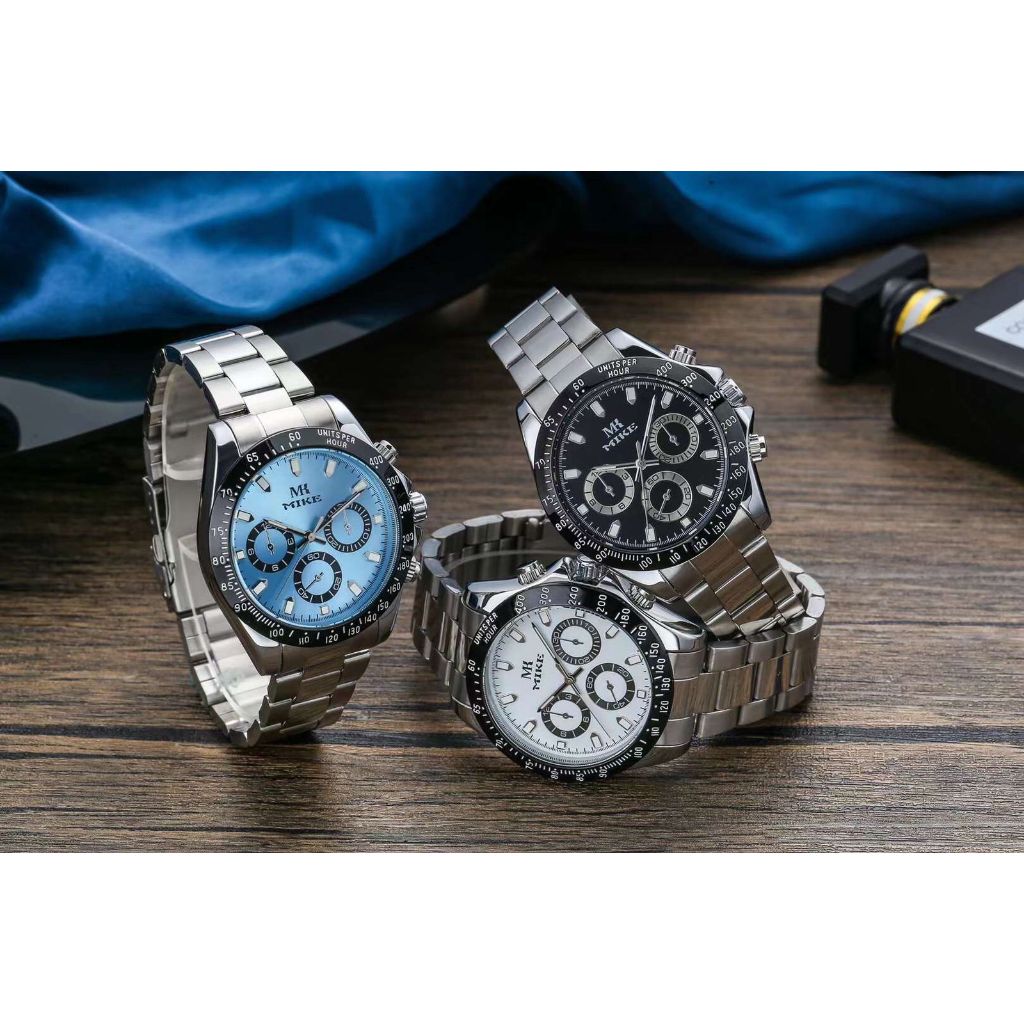 MK MIKE JAM TANGAN PRIA/FREEBOX+BATTERAI CADANGAN/8882