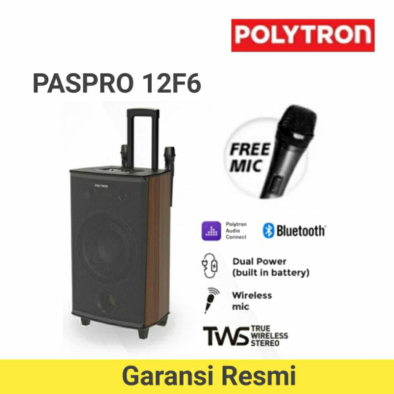 [ Prodak Terlaris Paspro 12F6 ] Polytron Paspro 12F6 / Speaker Aktif Profesional  / Paspri12F6 / Pas