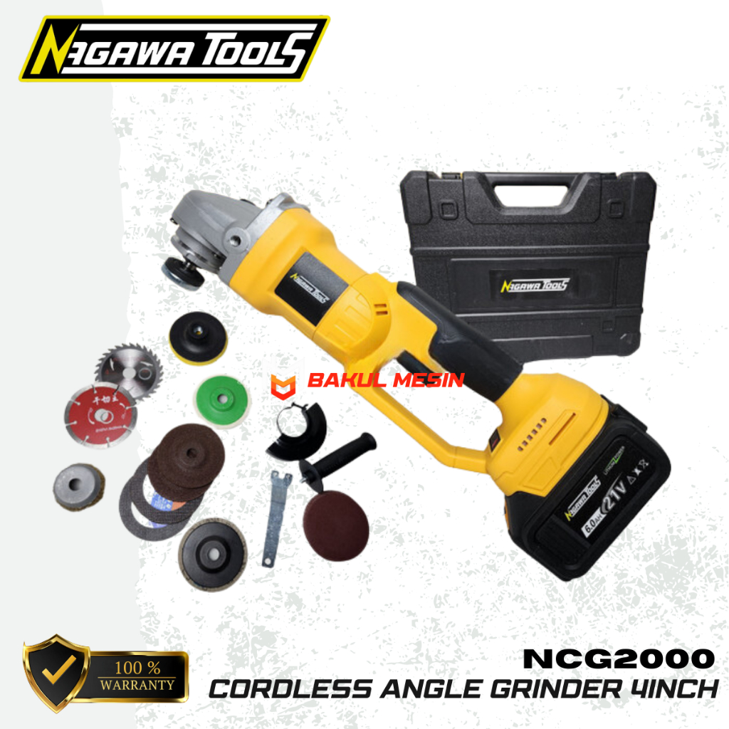 NAGAWA NCG2000 Cordless angle grinder 4inch NCG 2000