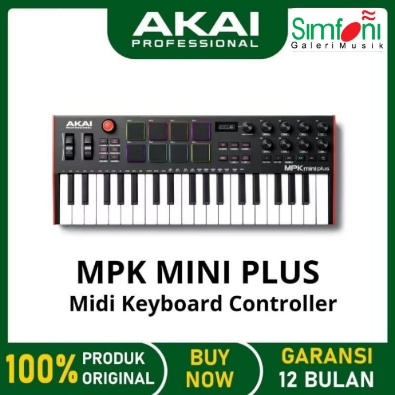 AKAI MPK MINI PLUS 37 Keys Midi Keyboard Controller