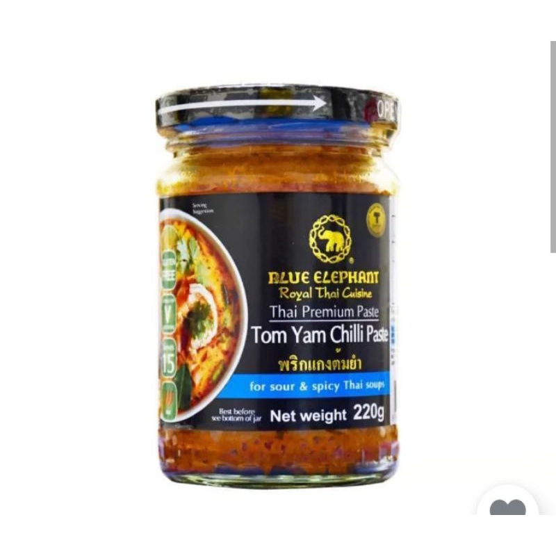 

blue elephant tom yum chili paste 220gr