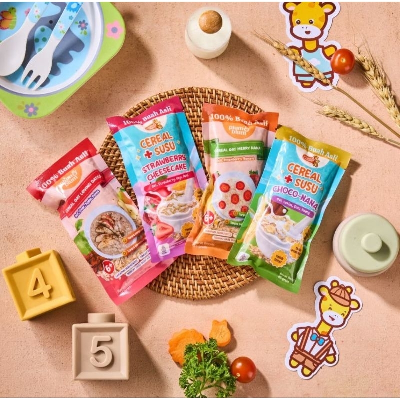 Cereal Buah MPASI Plum and Blum Travel Size