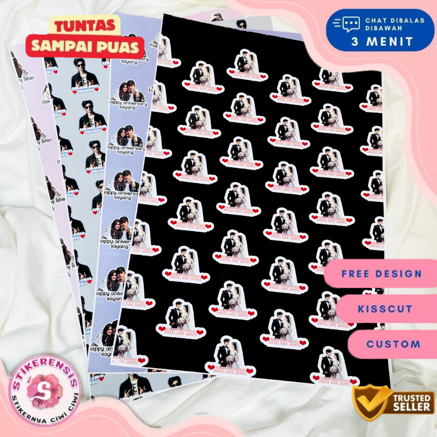 

Kertas Kado Custom Desain Muka Wajah Aesthetic Tambah Tulisan Wrapping Papper Bungkus Hadiah Bandung