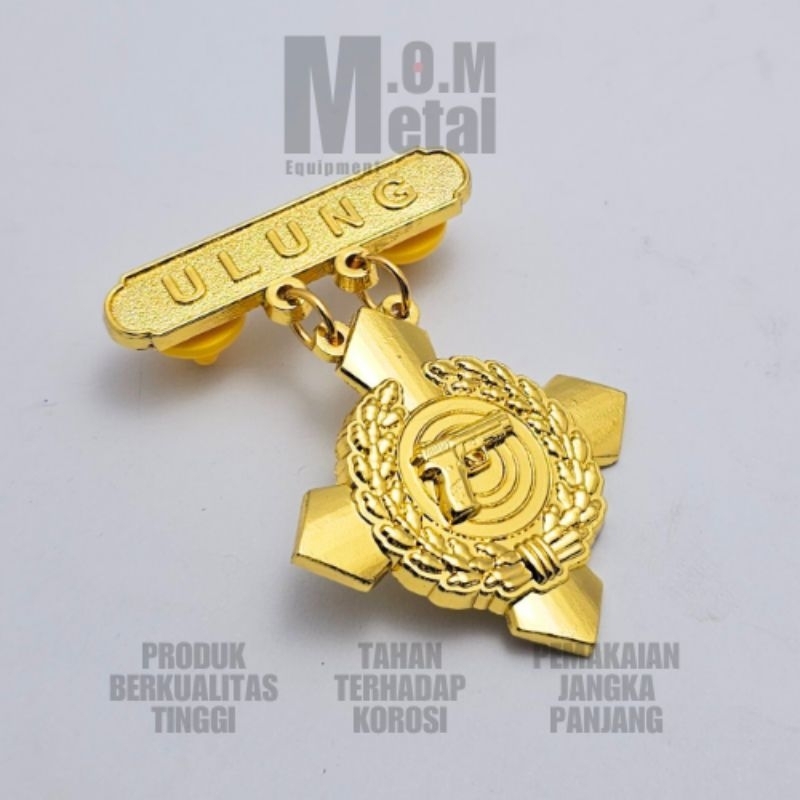 Brevet Pistol Ulung TNI / Ulung Pistol / Brevet TNI / Atribut TNI / Bordir TNI / Brevet Premium / Pr