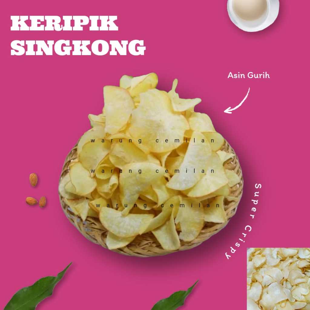 

Keripik Singkong Gurih Kriuk Cemilan / Keripik Singkong Bumbu Special
