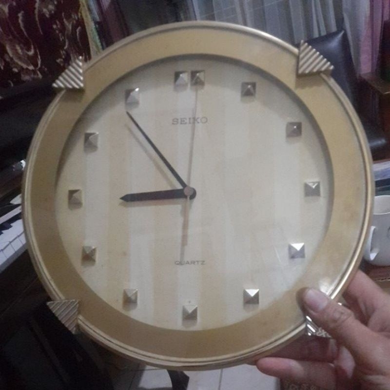 jam dinding seiko quarts mesin masi seikosha jepang lawas