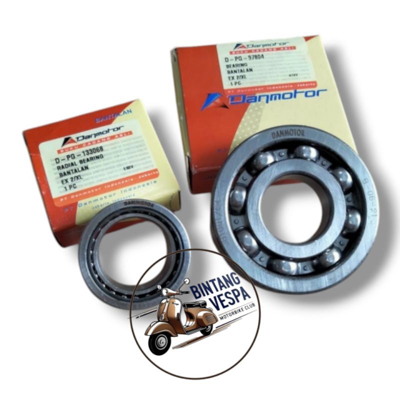 Set bearing laher kruk as vespa px pxe excel exclusive 2 danmotor