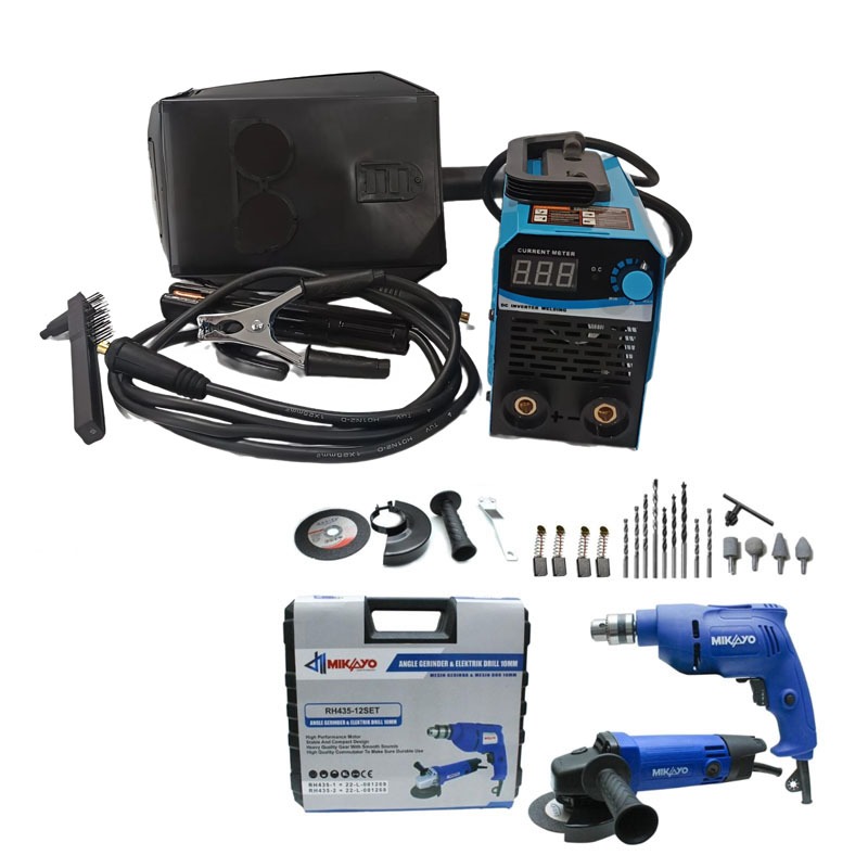 PAKET HEMAT PAKET TUKANG -PAKET SET RYU MESIN LAS + MESIN GERINDA + MESIN BOR - BERGARANSI