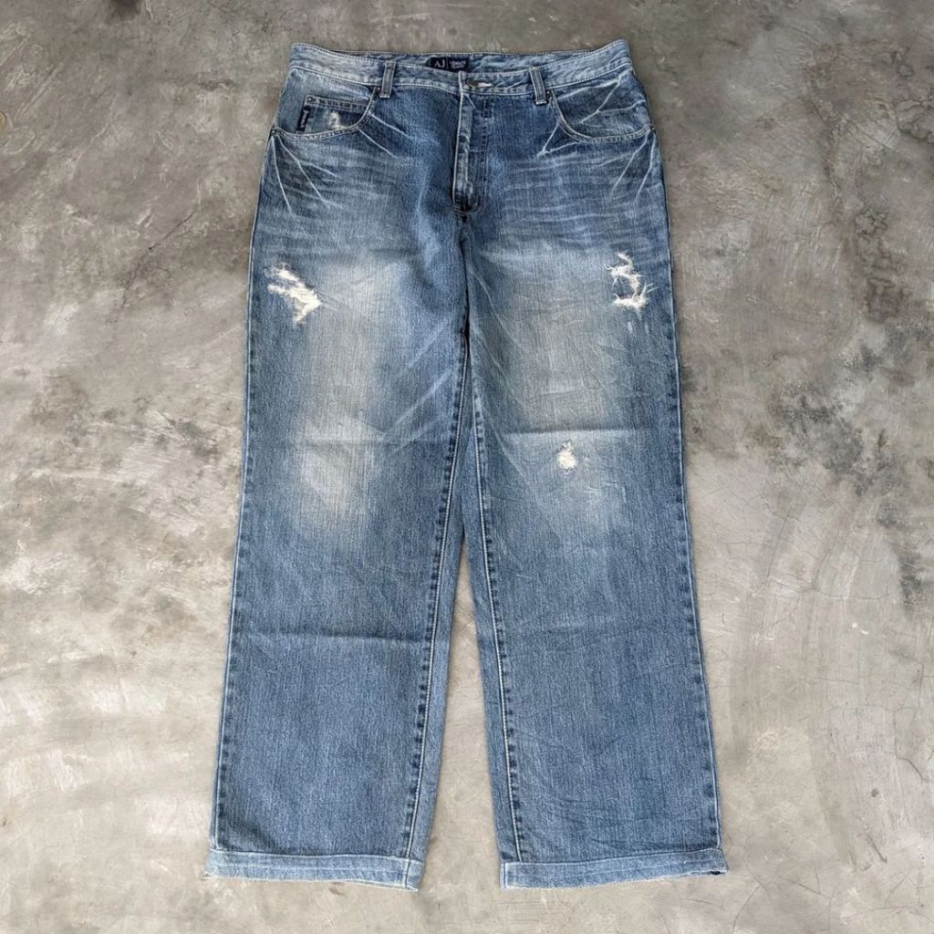 SIZE 35 Celana Panjang Jeans Pria ARMANI JEANS Original