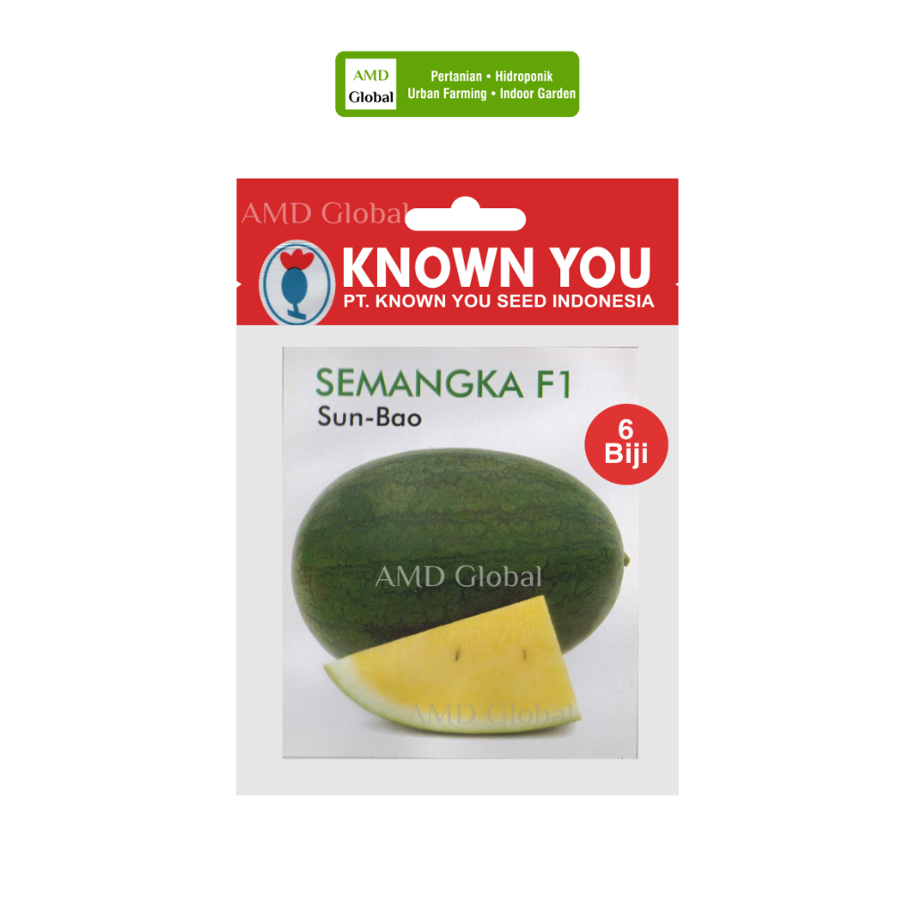 Benih Semangka Kuning Sun-Bao Sun Bao SF-6807 Known You Seed Isi 6 Biji