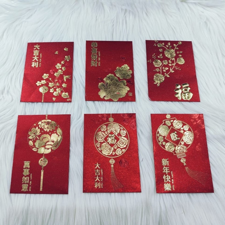 

Angpao Imlek Netral 4108 Kualitas Import Isi 6 dengan Motif Embos Mewah