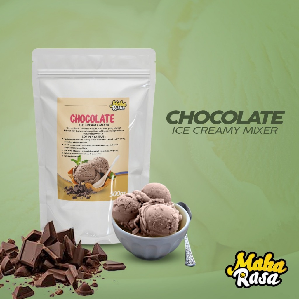 

Bubuk Es Creamy Instan rasa Coklat - 500Gram Tinggal di Mixer