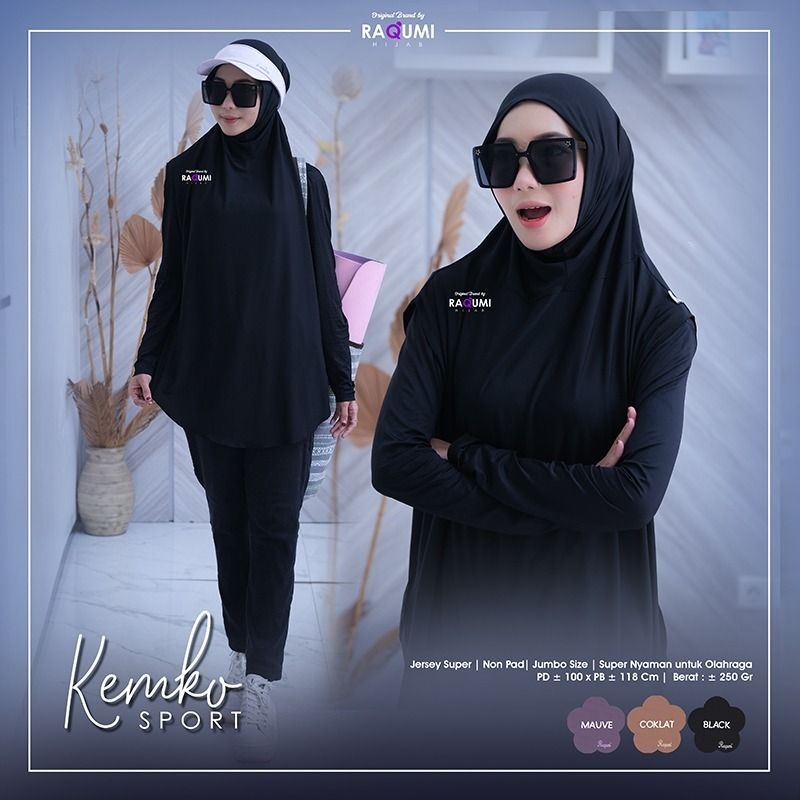 KEMKO SPORT HIJAB, JILBAB OLAHRAGA DEWASA, JILBAB OLAHRAGA JERSEY, JILBAB OLAHRAGA JUMBO, ORIGINAL R