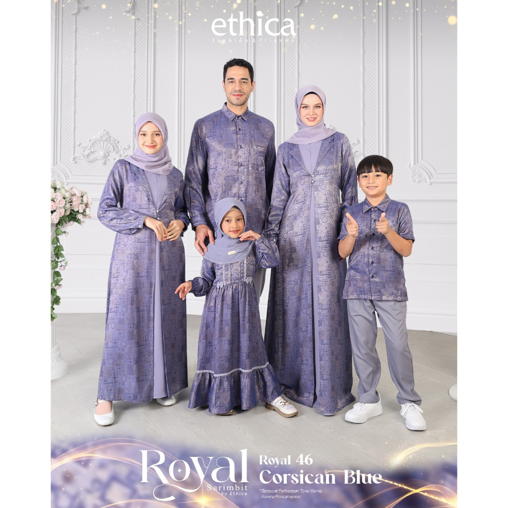 SARIMBIT LEBARAN 2025, ROYAL 46 CORSICAN BLUE,  KAGUMI 323/ KAGUMI KIDS 170/  KAHFI 324/ KAHFI KIDS 
