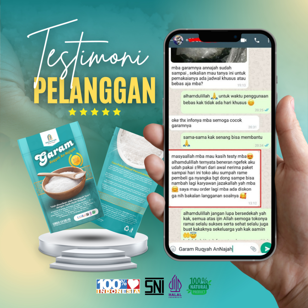 

Paket Garam Ruqyah An-Najiyah 100gram Original