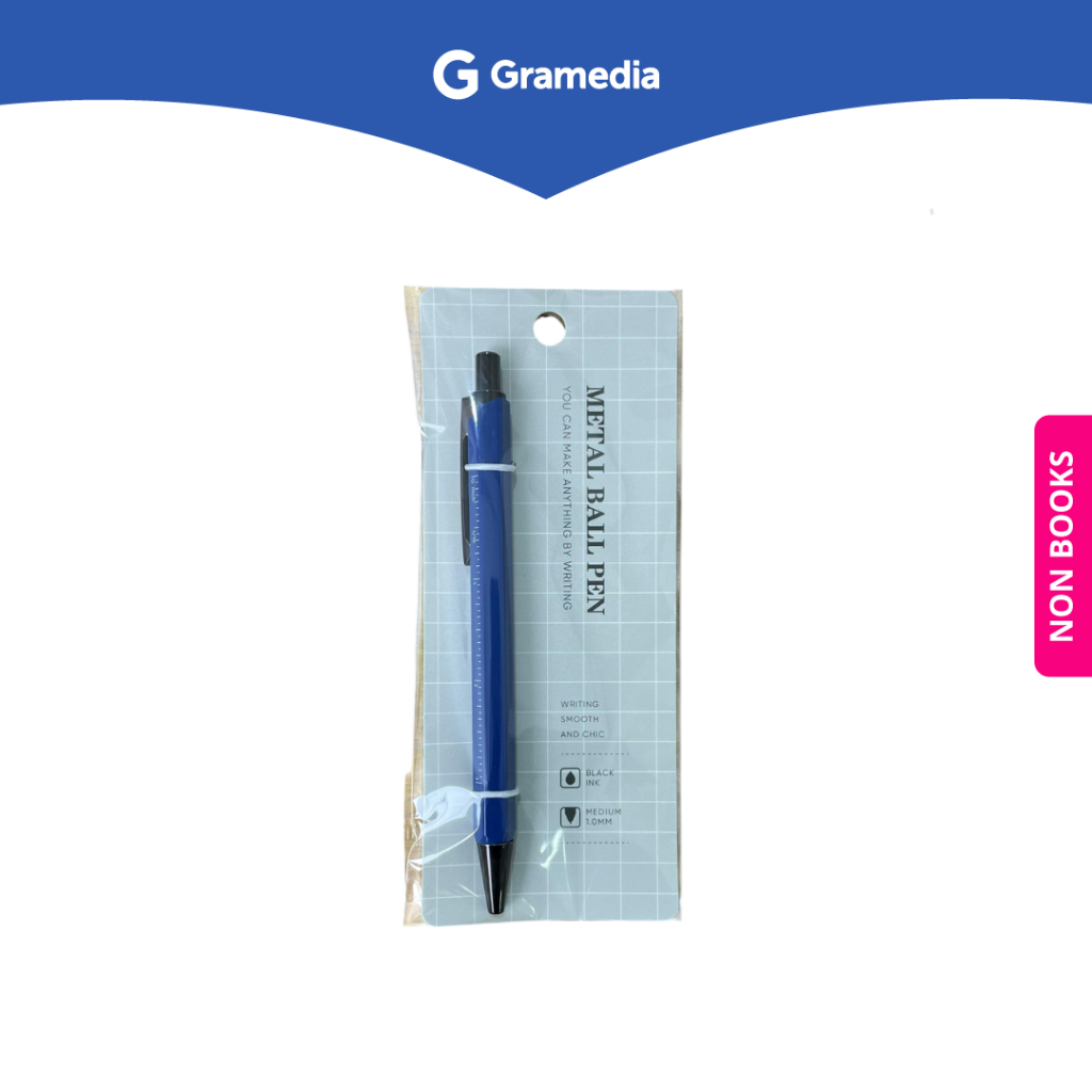 

Gramedia Depok - KAKO METAL HEXA PEN BLUE KKHX-BL