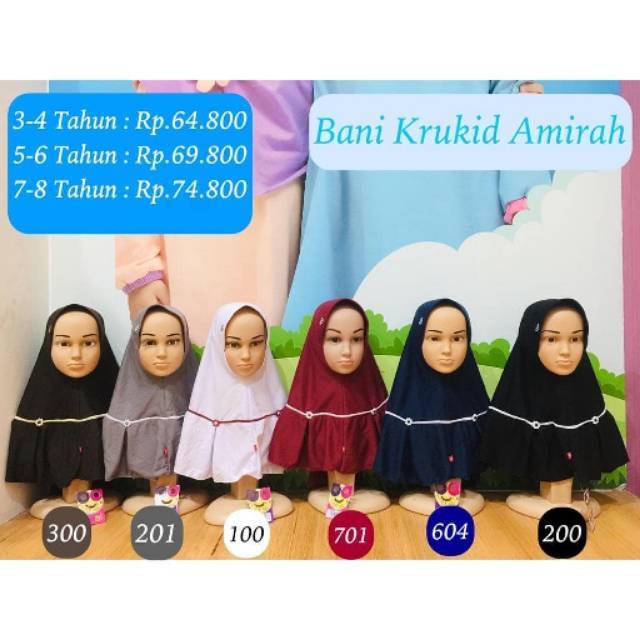 Bani Batuta - Krukid Amirah Kerudung Sekolah Anak
