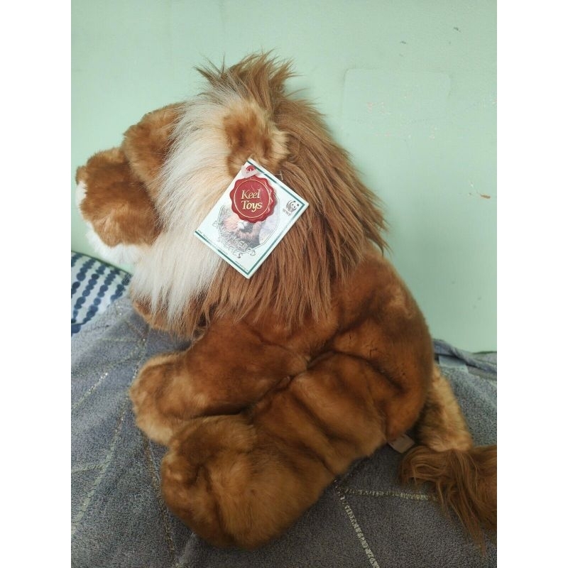 Boneka Singa Africa Classic Import England Original Keel Toys X WWF Lion Toy Second PL Preloved Stuf