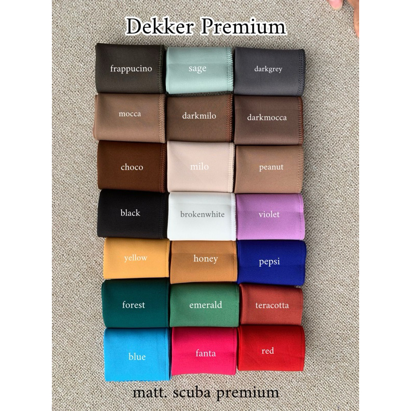 DEKER TANGAN || SCUBA PREMIUM || POLOS PENDEK