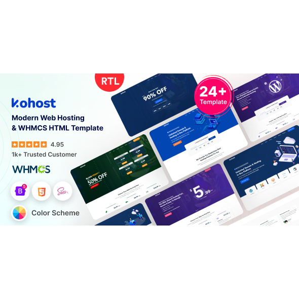 Kohost - Modern Web Hosting & WHMCS Theme