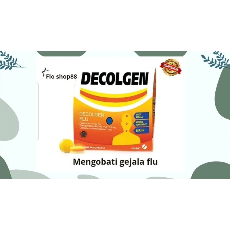 A - DECOLGEN FLU DAN BATUK / DECOLGEN / DECOLGEN KAPLET / DECOLGEN TABLET