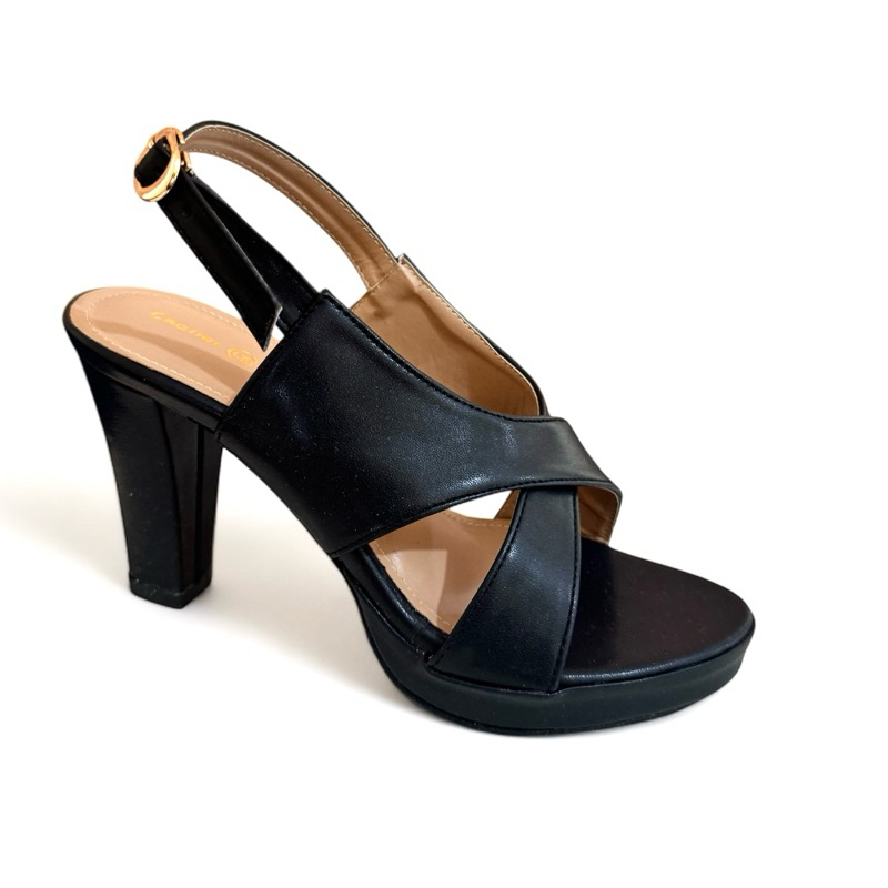 SOFIYA 12-20-5D-5L - PARIS HIGH HEELS WANITA SLOP SILANG TINGGI 9cm