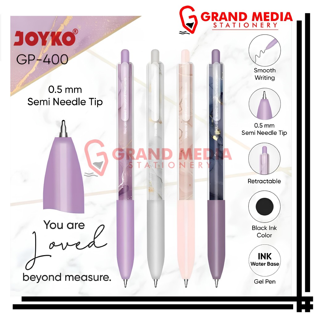 

[GRAND MEDIA] BALLPOINT / PENA / PULPEN GEL JOYKO GP-400 / 1 PCS