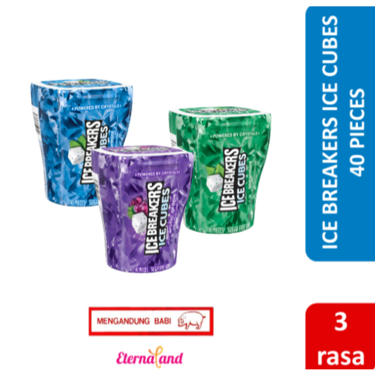 

Ice Breakers Ice Cubes Bubble gum - permen karet impor USA (NON HALAL)
