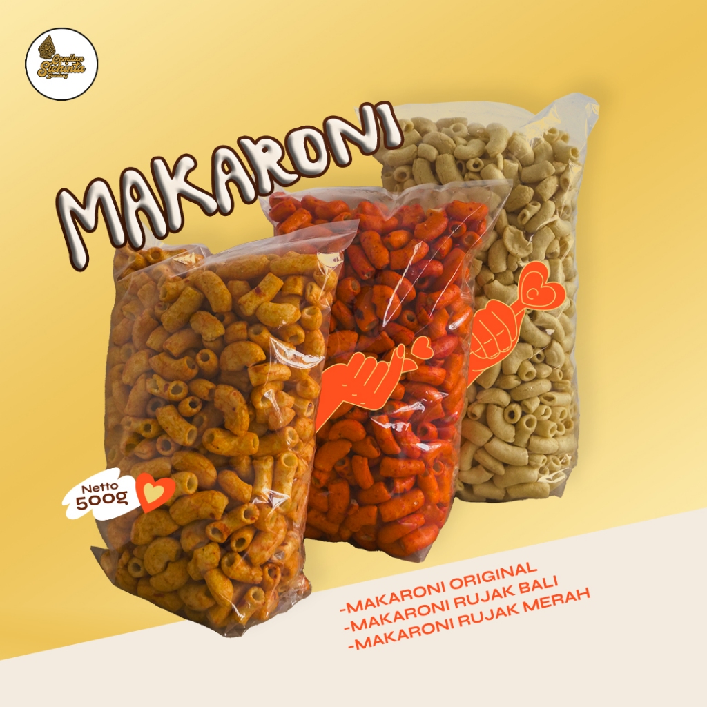 

1 BAL SEGEDE GULING (500 GRAM MAKARONI SICHINTA)