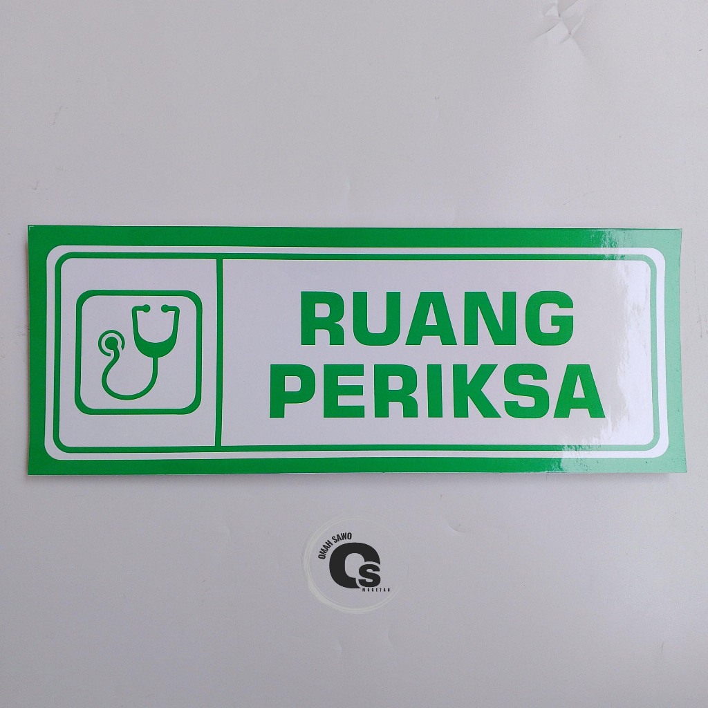 

Stiker Ruang Periksa - Stiker Vinyl - Nama Ruangan