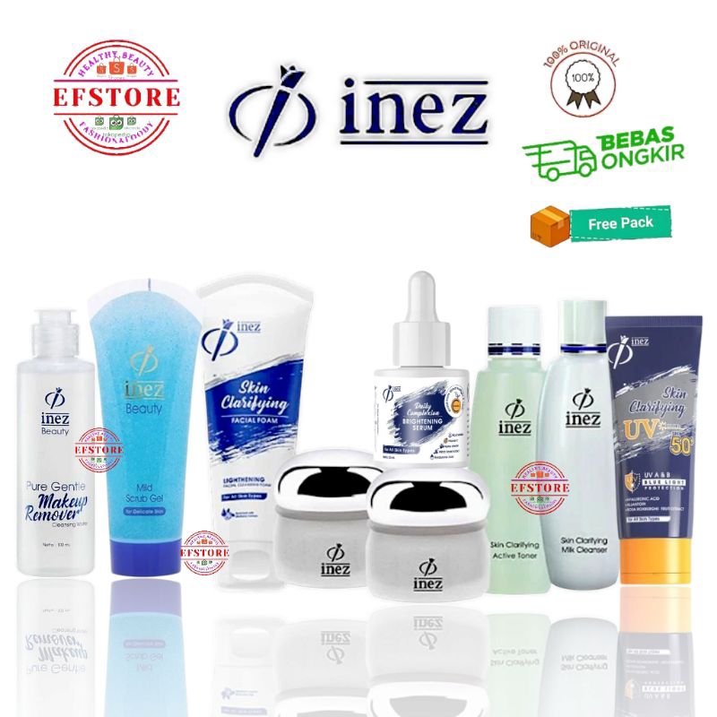 INEZ Paket Bundling Lightening Skincare Series - Paket Perawatan Pencerah Wajah