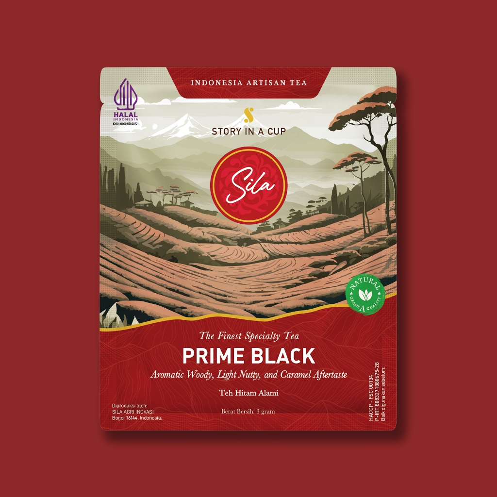 

Sila Specialty Tea | Prime Black | Sachet Loose 3gr | Teh Premium | Black Tea