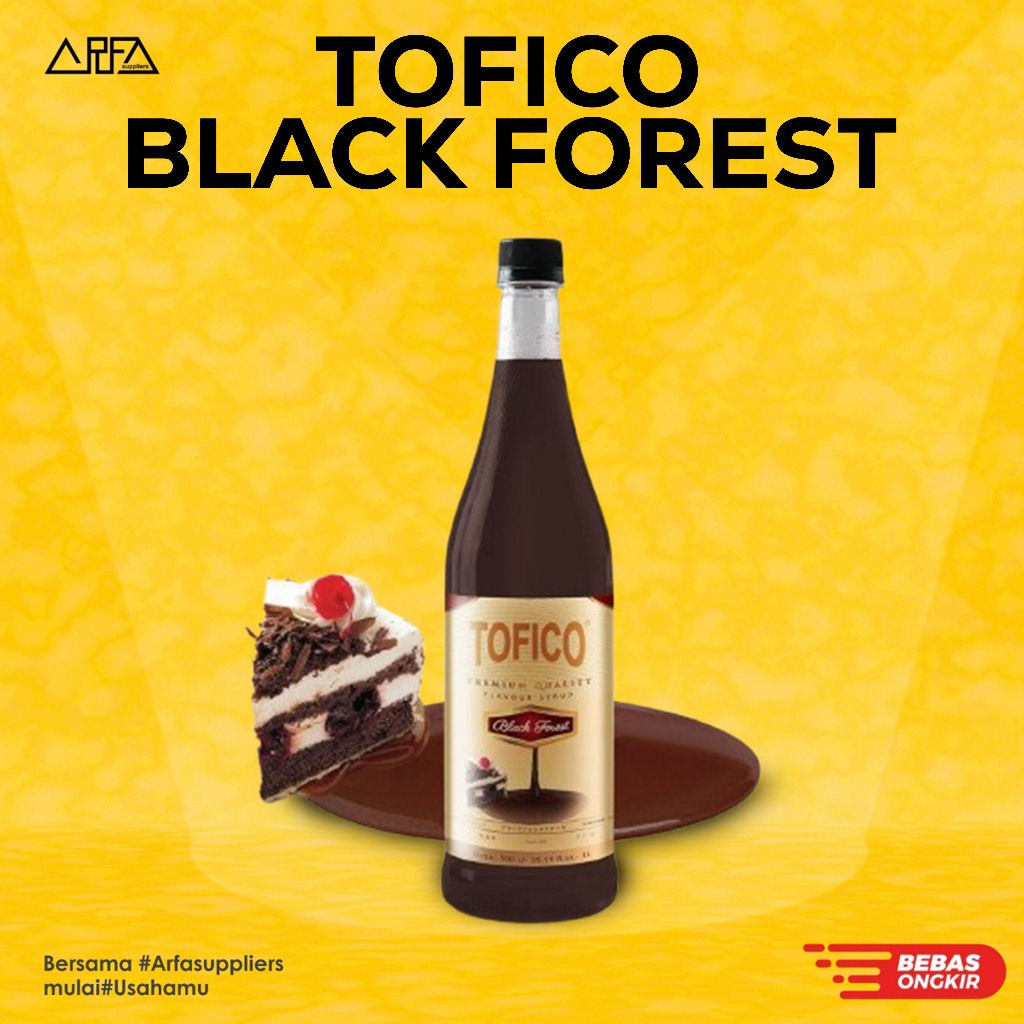 

Tofico Black Forest Syrup 1 liter - Sirup Flavor Kue Blackforest