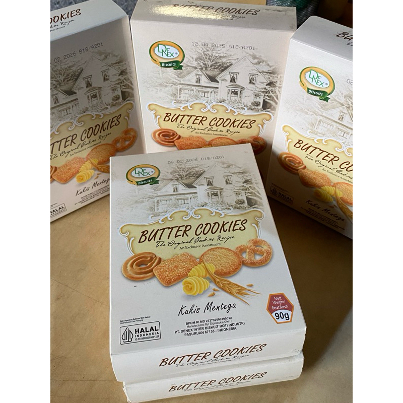 

Denex butter cookies 90gr (24box/karton)