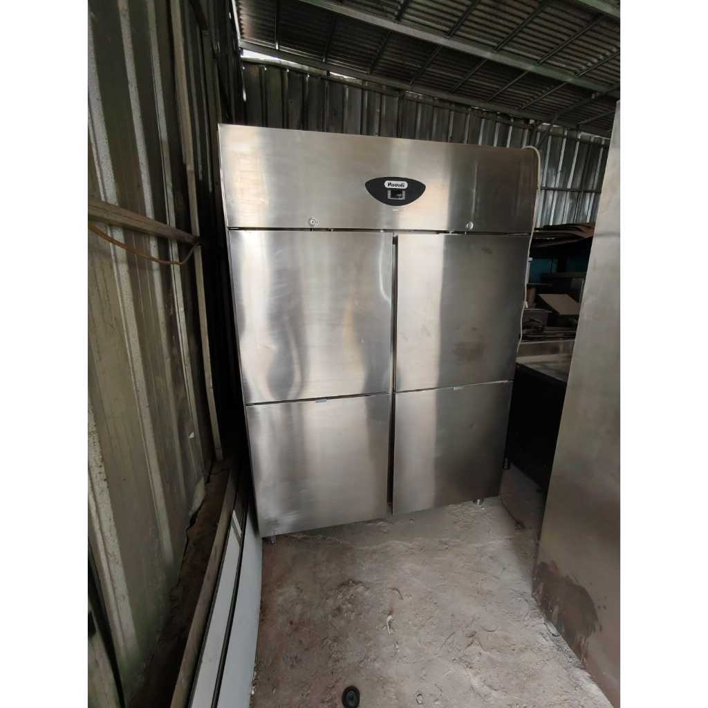 Nayati NRG4 2/2 N7.1 SS Upright Chiller Kulkas Dapur Komersial Stainless Steel 4 Pintu - Kabinet Sta
