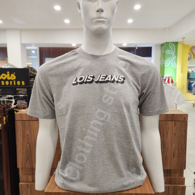 LOIS ORIGINAL kaos pria lengan pendek abu KSL2331 live XL