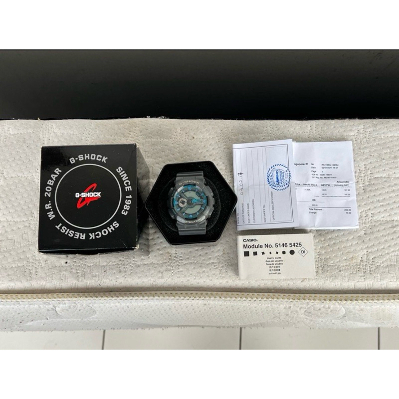 JAM TANGAN PRIA G-Shock 5146 GA 110 RD 4ADR  GREY BLUE WARNA BIRU ABU  ORIGINAL CASIO GSHOCK