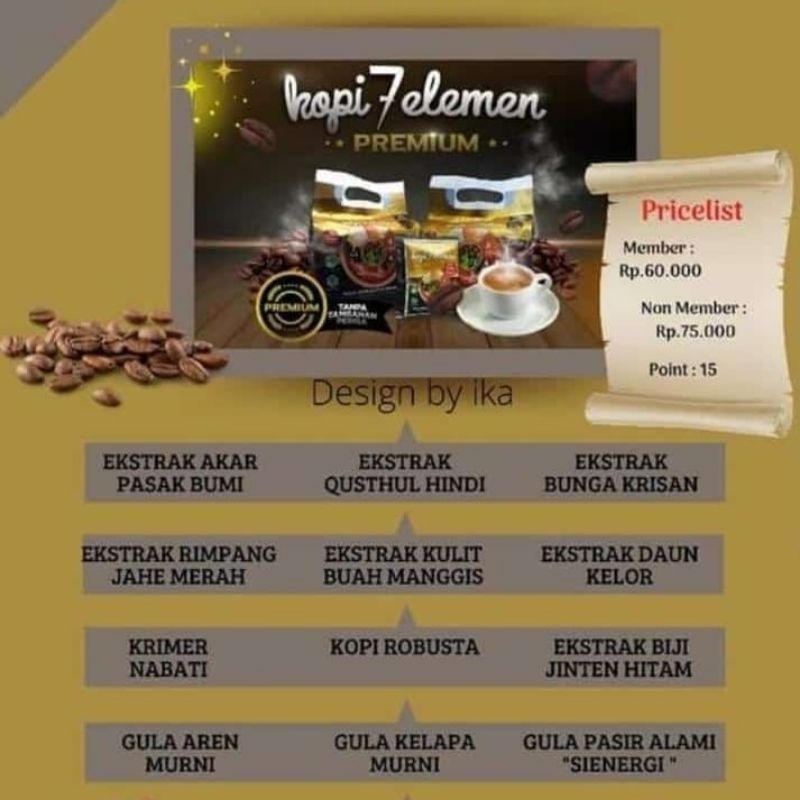 

KOPI 7 ELEMEN PREMIUM HNI ORI