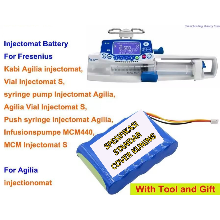 Baterai Syringe Pump Fresenius Kabi Agilia injectomat 6V syiringe Battery Onemed